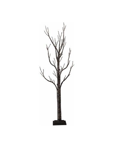 Árbol cartón LEDS para la decoración de navidad con bolas y accesorios