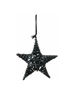 Estrella de mimbre para la decoración de centros comerciales calles y tiendas