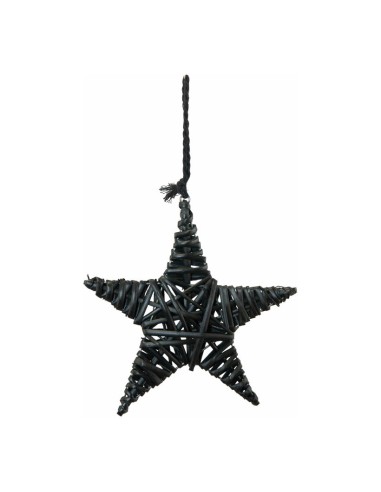 Estrella de mimbre para la decoración de centros comerciales calles y tiendas