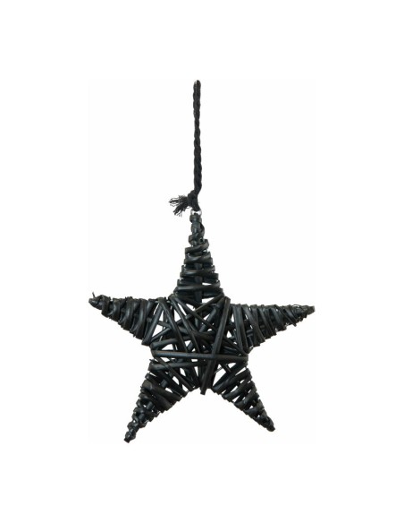 Estrella de mimbre para la decoración de centros comerciales calles y tiendas