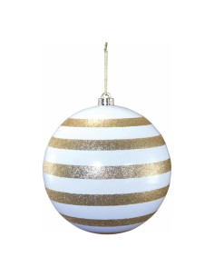 Bola de Navidad blanca/dorada para la decoración árboles navideños para tiendas y centros comerciales