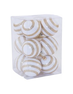 Bolas de Navidad blancas/doradas para la decoración árboles navideños para tiendas y centros comerciales