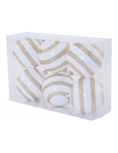 Bolas de Navidad blancas/doradas para la decoración árboles navideños para tiendas y centros comerciales