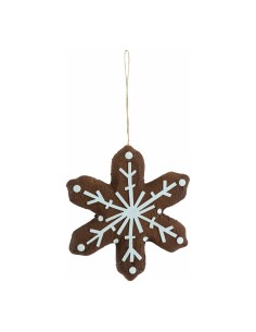 Pan de jengibre "copo de nieve" para la decoración navideña de centros comerciales calles tiendas