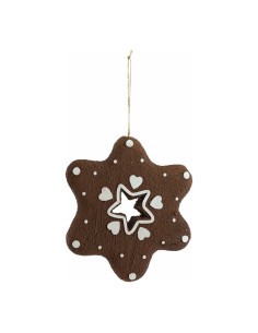 Pan de jengibre "copo de nieve" para la decoración navideña de centros comerciales calles tiendas