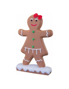 Pan de jengibre "niña" para la decoración navideña de centros comerciales calles tiendas