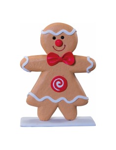 Pan de jengibre "niña" para la decoración navideña de centros comerciales calles tiendas