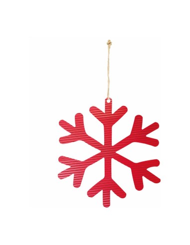 Copo de nieve rojo para la decoración navideña de centros comerciales calles tiendas