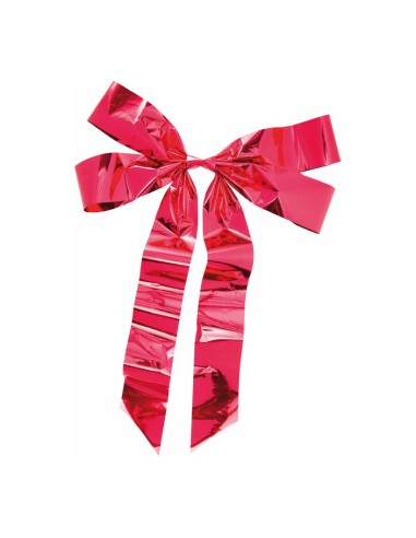 Lazo de papel metalizado para la decoración de árboles de navidad