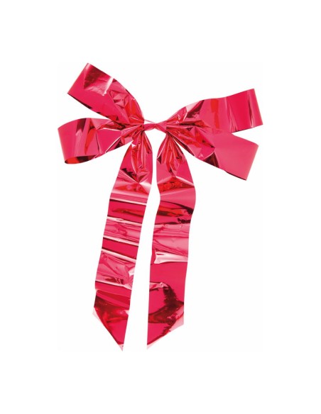 Lazo de papel metalizado para la decoración de árboles de navidad