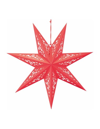 Estrella plegable de 7 puntas para la decoración de centros comerciales calles y tiendas