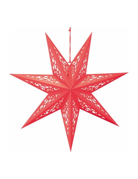 Estrella plegable de 7 puntas para la decoración de centros comerciales calles y tiendas