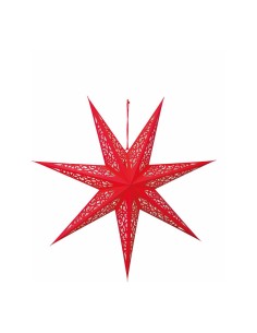 Estrella plegable de 7 puntas para la decoración de centros comerciales calles y tiendas