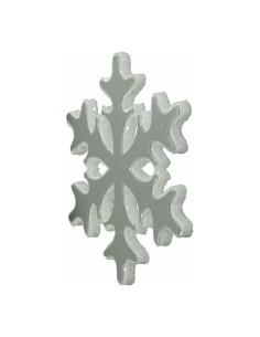 Copo de nieve con efecto espejo Para escaparates de invierno en tiendas y centros comerciales