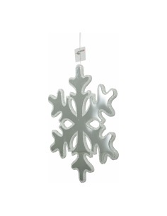 Copo de nieve con efecto espejo Para escaparates de invierno en tiendas y centros comerciales