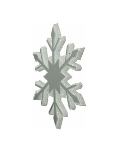 Copo de nieve con efecto espejo Para escaparates de invierno en tiendas y centros comerciales