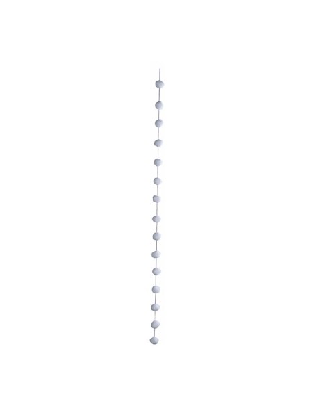 Cadena de bolas de nieve para la decoración de centros comerciales calles y tiendas