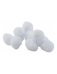 Bolas de nieve para la decoración de árboles de navidad en escaparates de tiendas