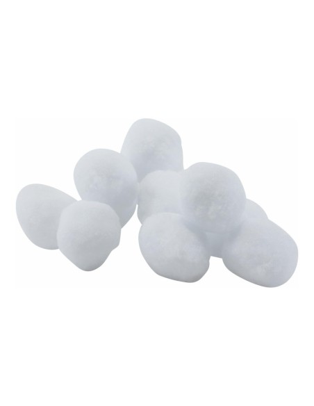 Bolas de nieve para la decoración de árboles de navidad en escaparates de tiendas