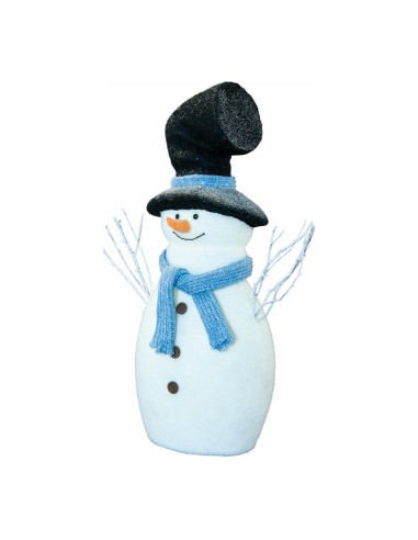 Muñeco de nieve para decoración de escaparates en invierno