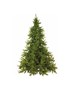 Abeto noble verde/blanco 3 partes sop.metál. para decorar escaparates y centros comerciales