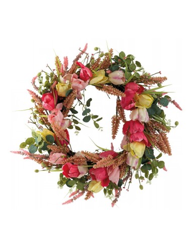 Corona de flores para la decoración del día de los enamorados en centros comerciales y tiendas