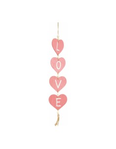 Guirnalda de corazones para la decoración del día de los enamorados en centros comerciales y tiendas