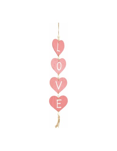 Guirnalda de corazones para la decoración del día de los enamorados en centros comerciales y tiendas