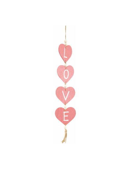 Guirnalda de corazones para la decoración del día de los enamorados en centros comerciales y tiendas