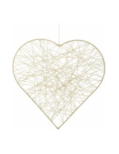 Corazón de yute para la decoración del día de los enamorados en centros comerciales tiendas