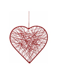 Corazón de yute para la decoración del día de los enamorados en centros comerciales tiendas
