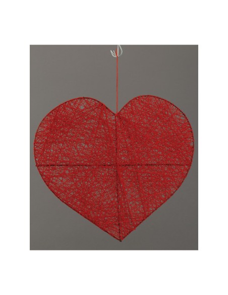 Corazón hilo trenzado para la decoración del día de los enamorados en centros comerciales tiendas