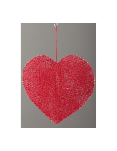 Corazón hilo trenzado para la decoración del día de los enamorados en centros comerciales tiendas
