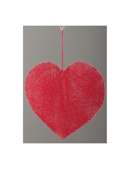 Corazón hilo trenzado para la decoración del día de los enamorados en centros comerciales tiendas
