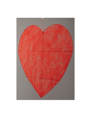 Corazón hilo trenzado para la decoración del día de los enamorados en centros comerciales tiendas