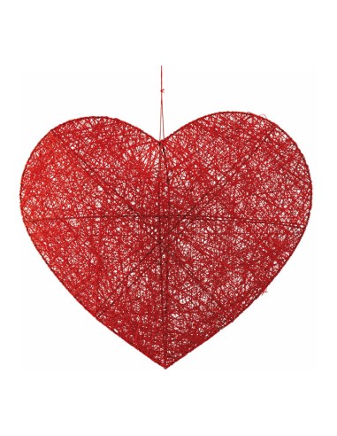 Corazón trenzado 3D para la decoración del día de los enamorados en centros comerciales tiendas