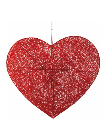 Corazón trenzado 3D para la decoración del día de los enamorados en centros comerciales tiendas