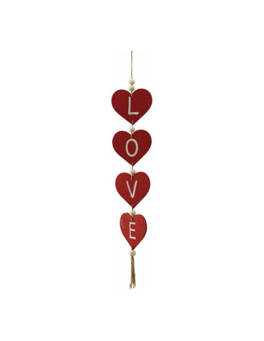 Guirnalda de corazones "love" para la decoración del día de los enamorados en centros comerciales y tiendas