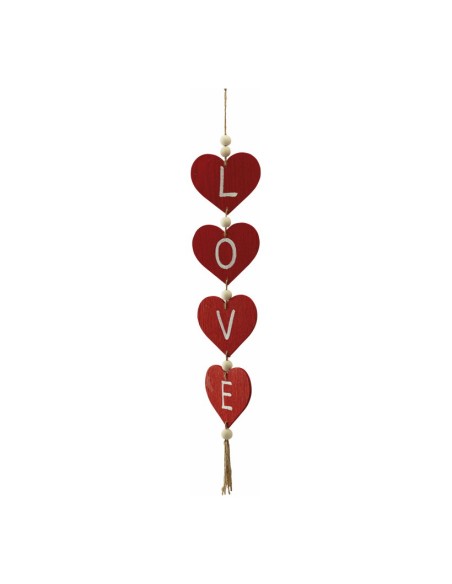 Guirnalda de corazones "love" para la decoración del día de los enamorados en centros comerciales y tiendas
