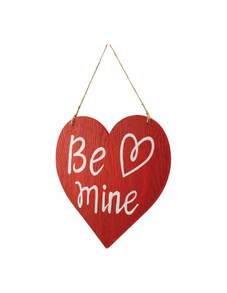 Corazón con texto "be mine" para la decoración del día de los enamorados en centros comerciales tiendas