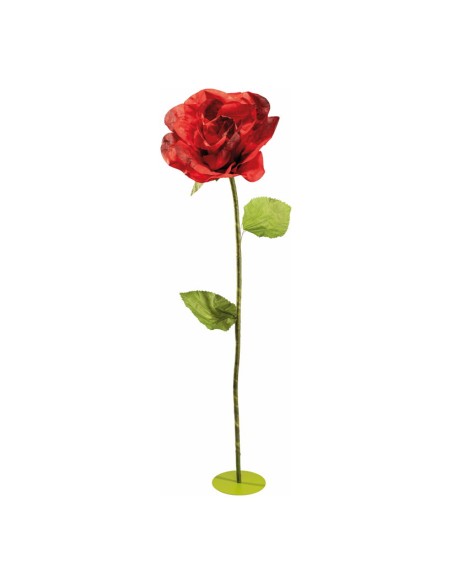 Rosa con tallo XXL para la decoración del día de los enamorados en centros comerciales tiendas