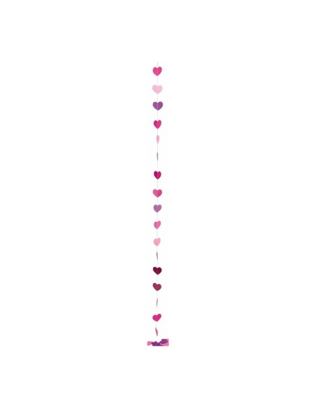 Guirnalda de corazones para la decoración del día de los enamorados en centros comerciales y tiendas
