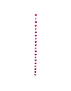 Guirnalda de corazones 3D para la decoración del día de los enamorados en centros comerciales y tiendas