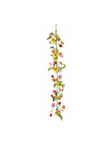 Guirnalda de flores para la decorar en primavera centros comerciales y escaparates