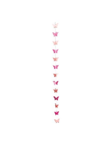 Guirnalda de mariposas 3D para la decorar en primavera centros comerciales y escaparates