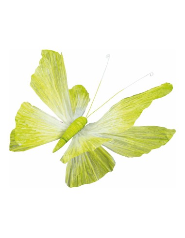 Mariposa con clip para escaparates de primavera en tiendas y centros comerciales
