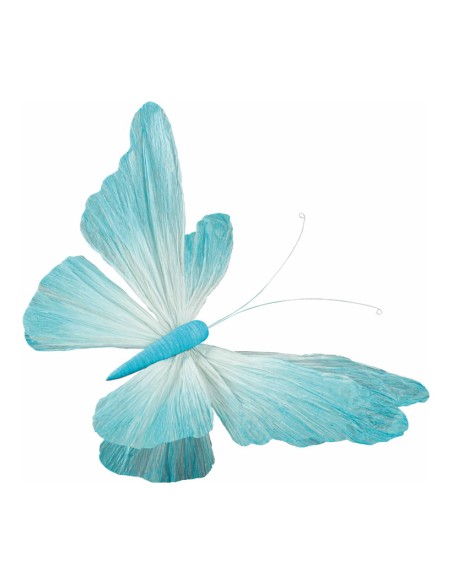 Mariposa con clip para escaparates de primavera en tiendas y centros comerciales