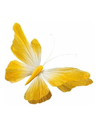 Mariposa con clip para escaparates de primavera en tiendas y centros comerciales