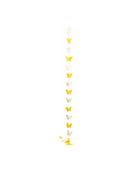 Guirnalda de mariposas 3D para escaparates de primavera en tiendas y centros comerciales