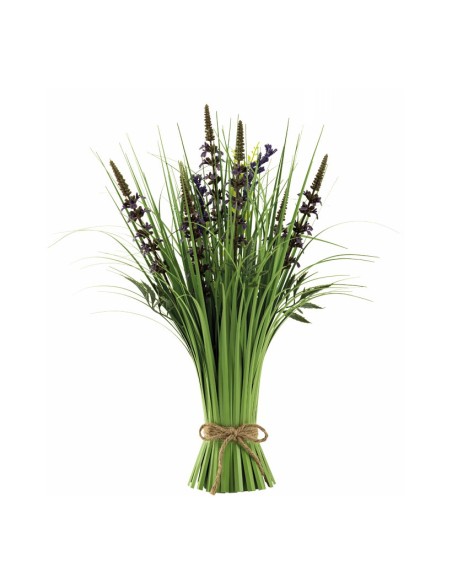 Manojo hierba de caña con lavanda para decorar con ramas y hojas en escaparates
